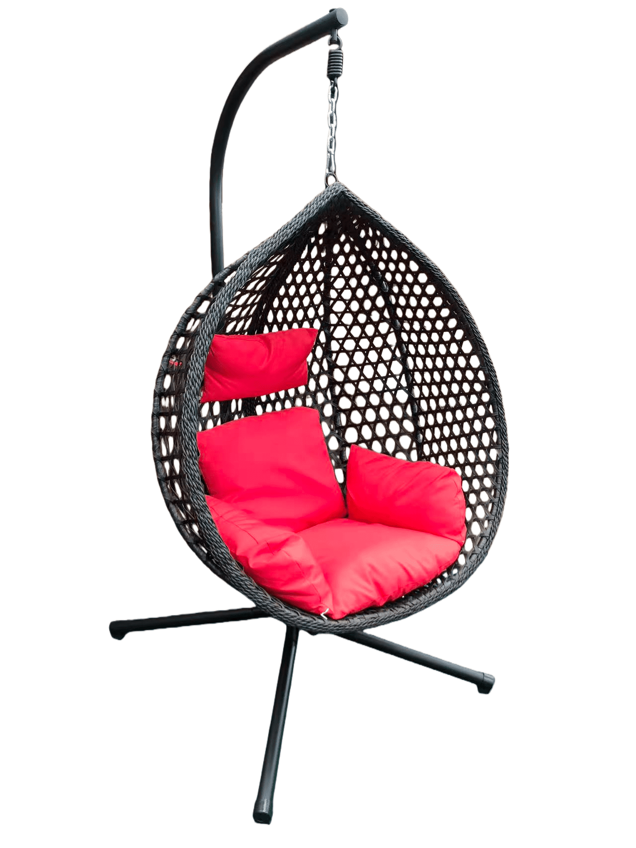 6210 Black Foldable Nest Egg Chair with Cushion - Image 4