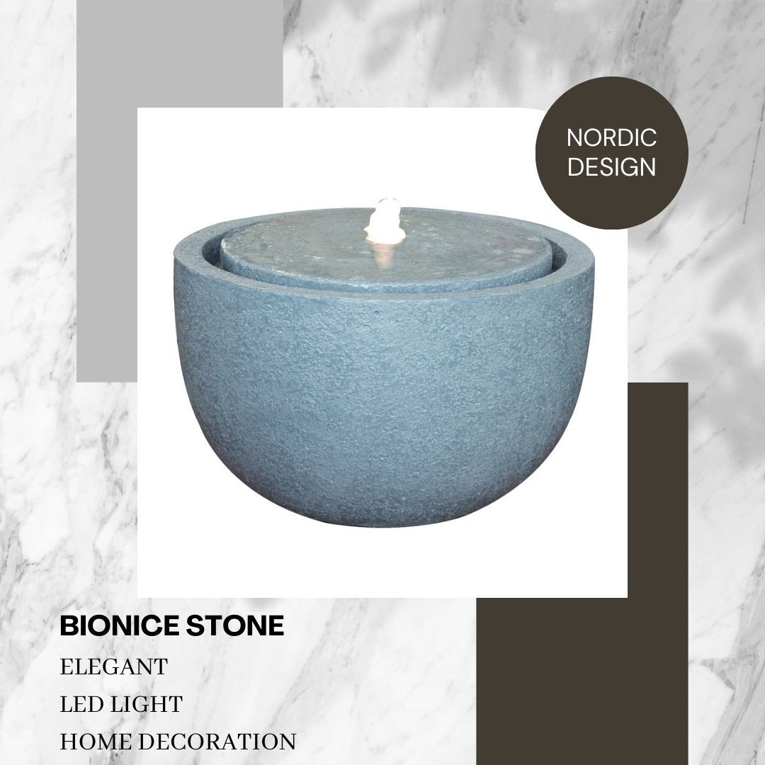 Stone Bowl Water Feature Water Fountain MZ13462GC - Image 3