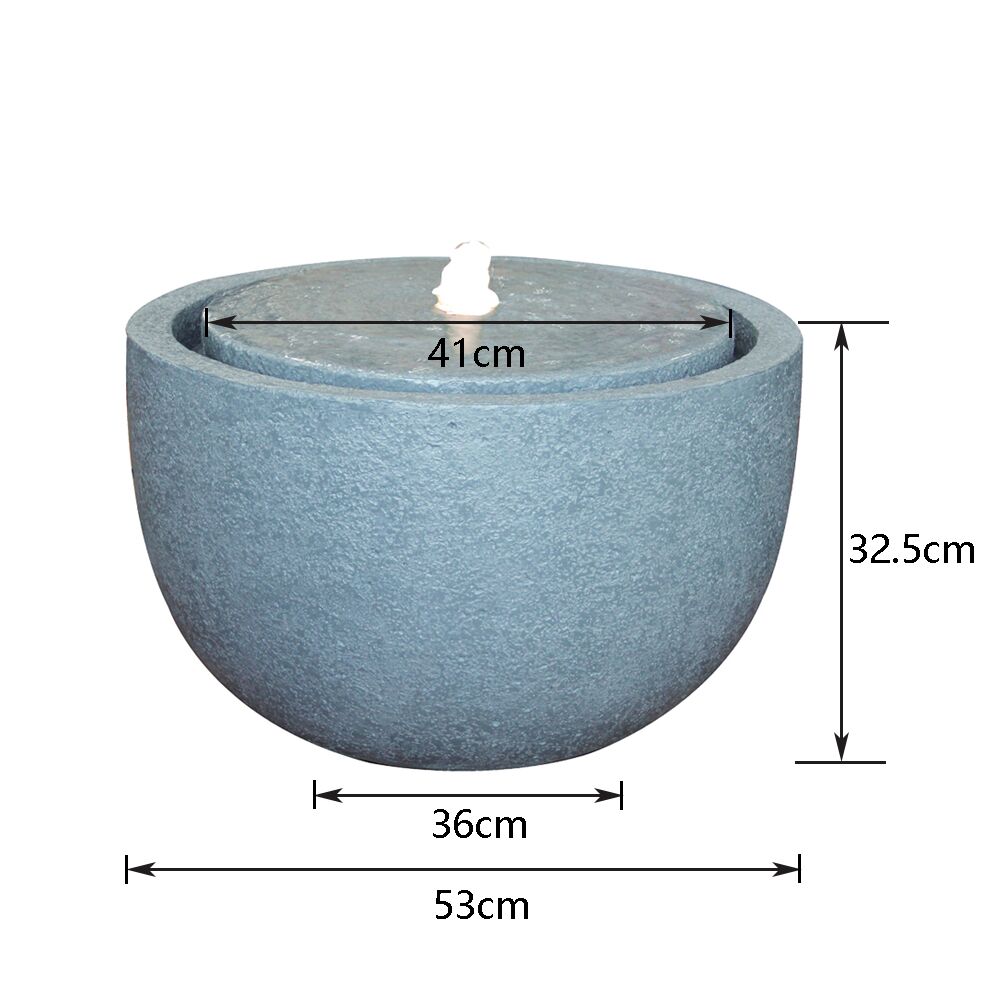 Stone Bowl Water Feature Water Fountain MZ13462GC - Image 9