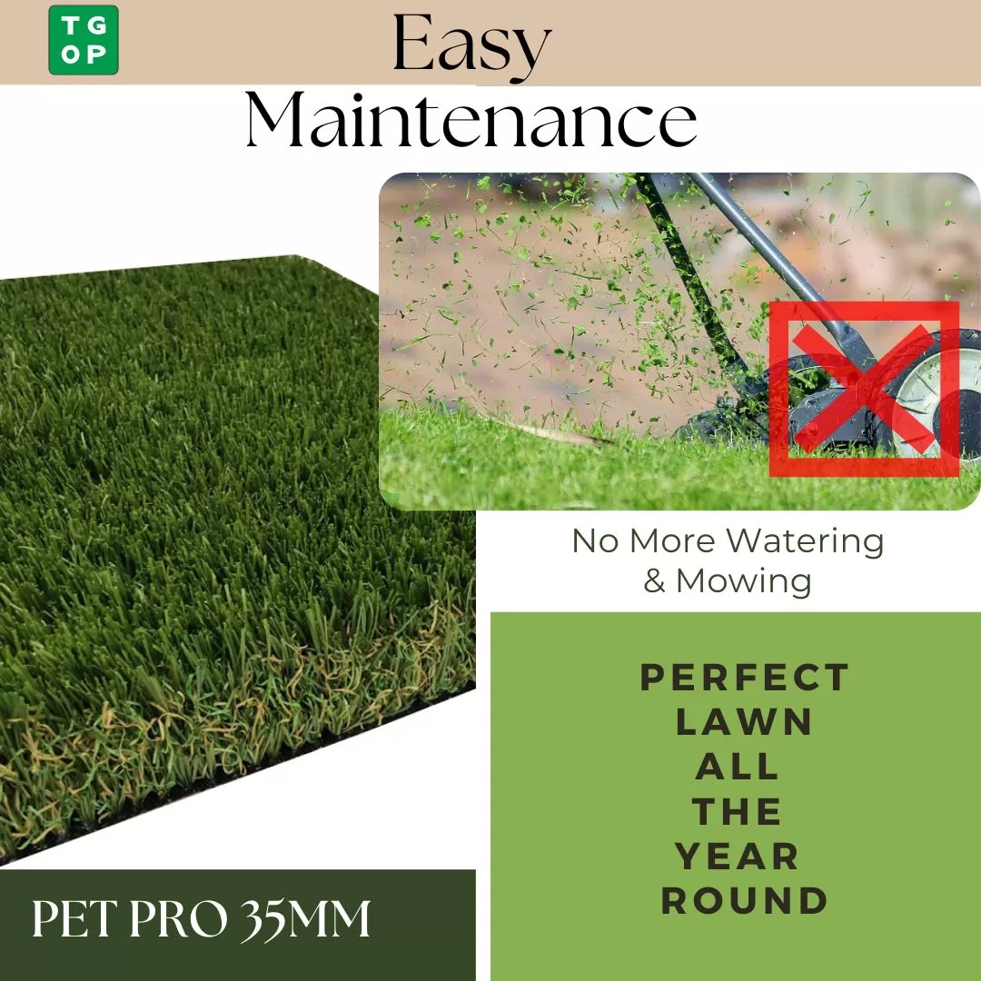35mm Pet Pro Anti Bacterial & Cool Artificial Grass Synthetic Turf Lawn Carpet - Image 7