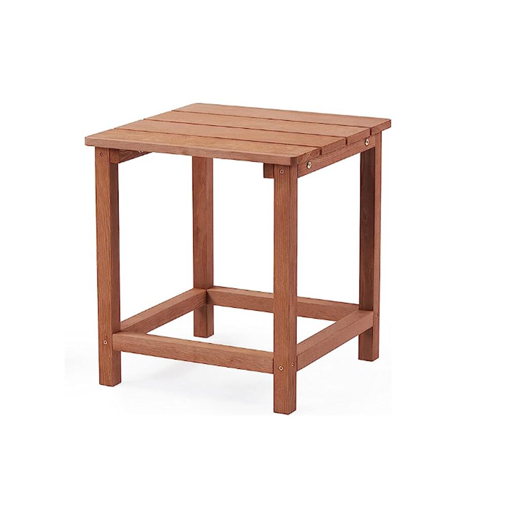Adirondack Folding 2 x Chair 1 x Table Set - Brown - Image 8