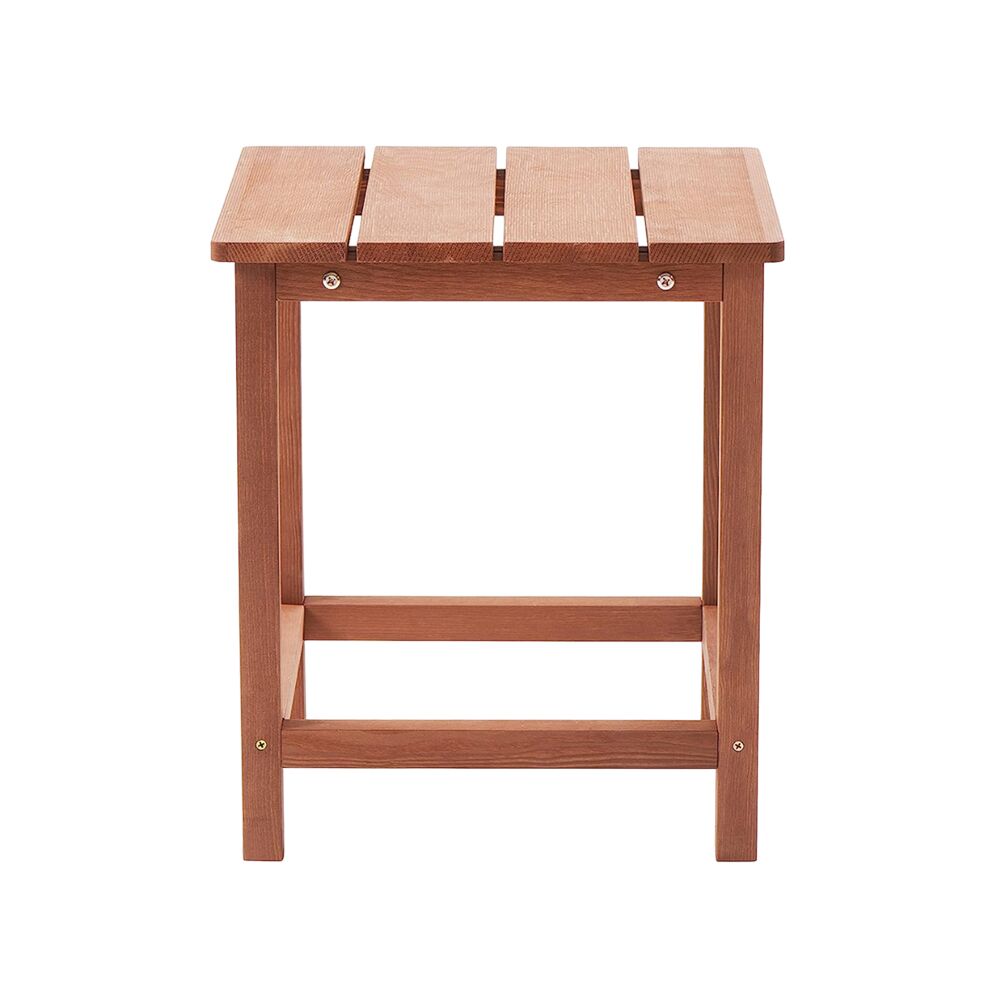Adirondack Folding 2 x Chair 1 x Table Set - Brown - Image 9