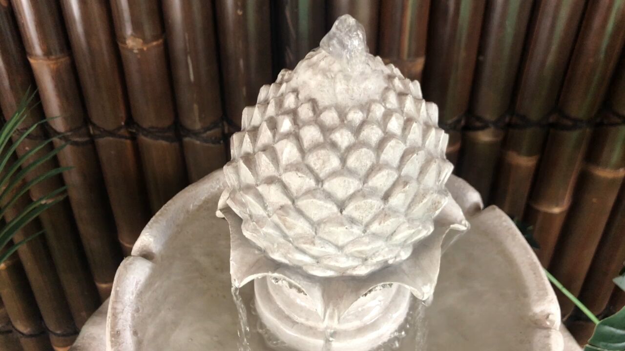 Bird Bath 3 Tier Solar Water Feature Ivory F921B5 - Image 11