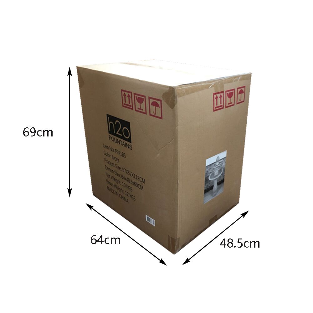 Bird Bath 3 Tier Solar Water Feature Ivory F921B5 - Image 16