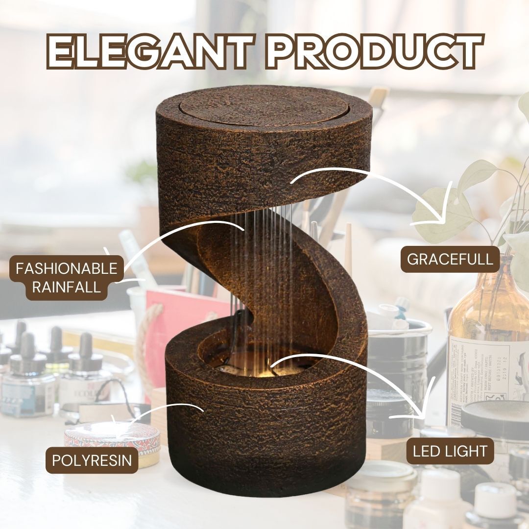 Table Top Winding Showers Water Feature Water Fountain DW185111 - Image 2