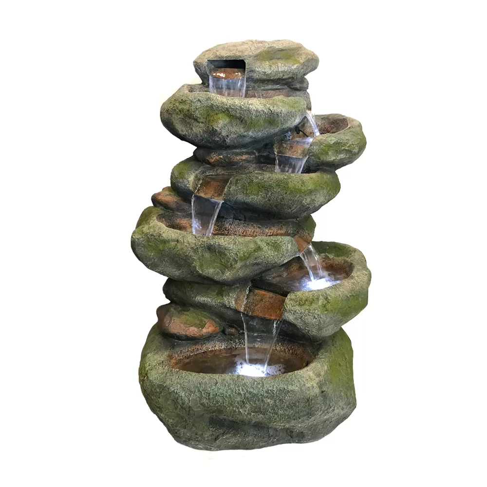 Cascade With Lights Water Feature Water Fountain DW22049 - Image 9