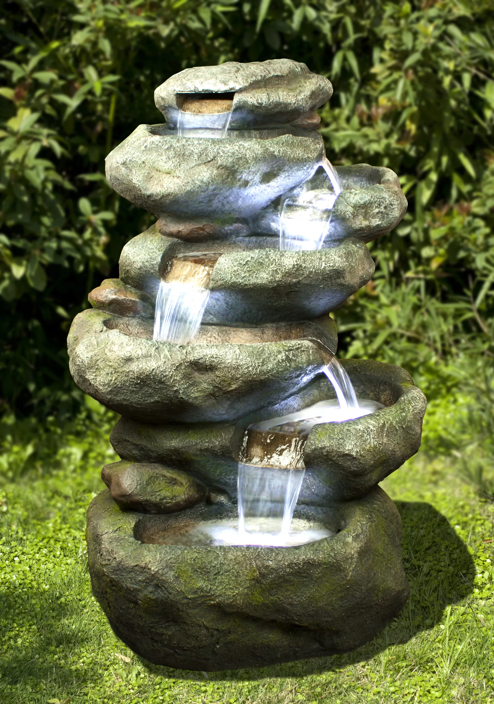 Cascade With Lights Water Feature Water Fountain DW22049 - Image 7