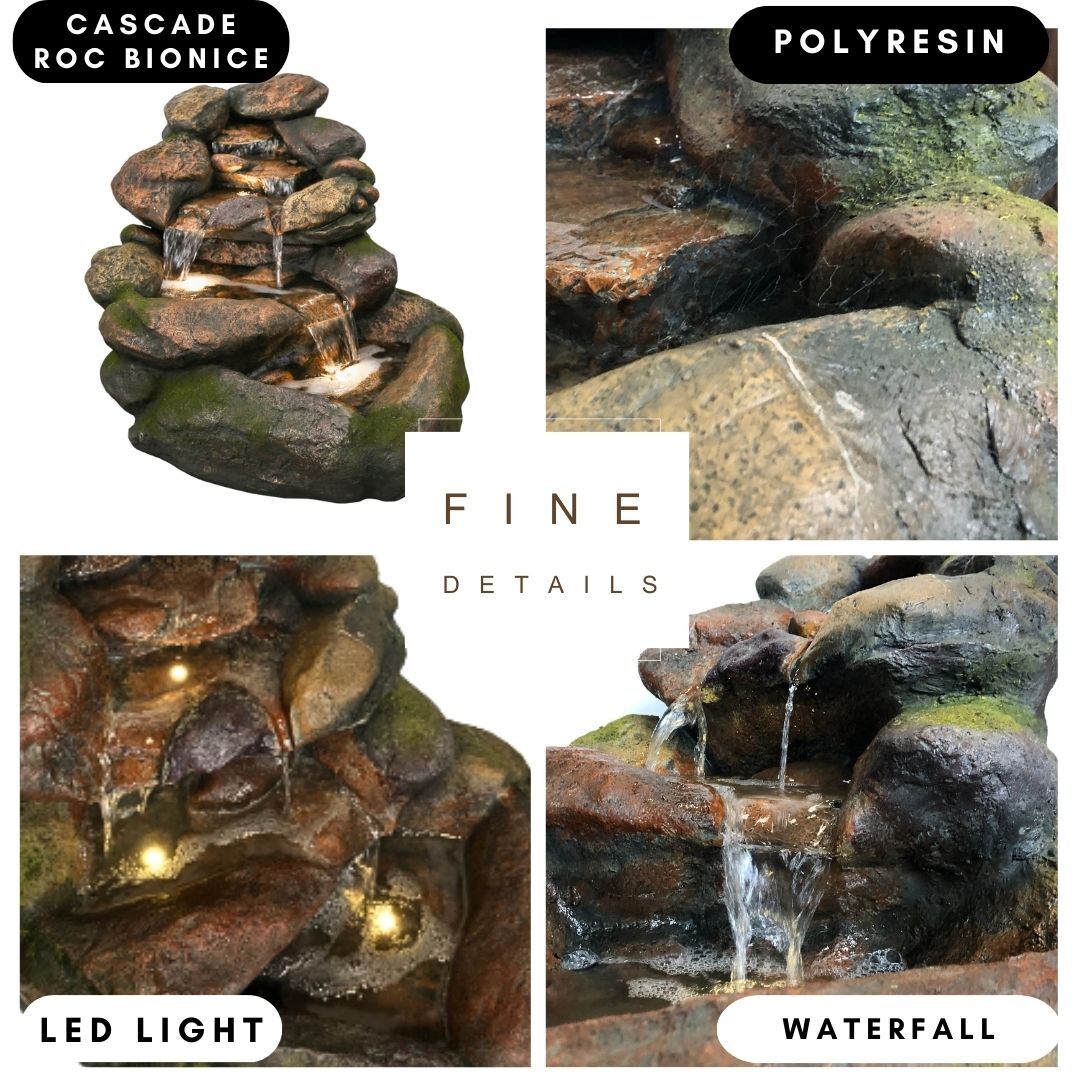 Cascade Rock Water Feature Fountain DW196052 - Image 5