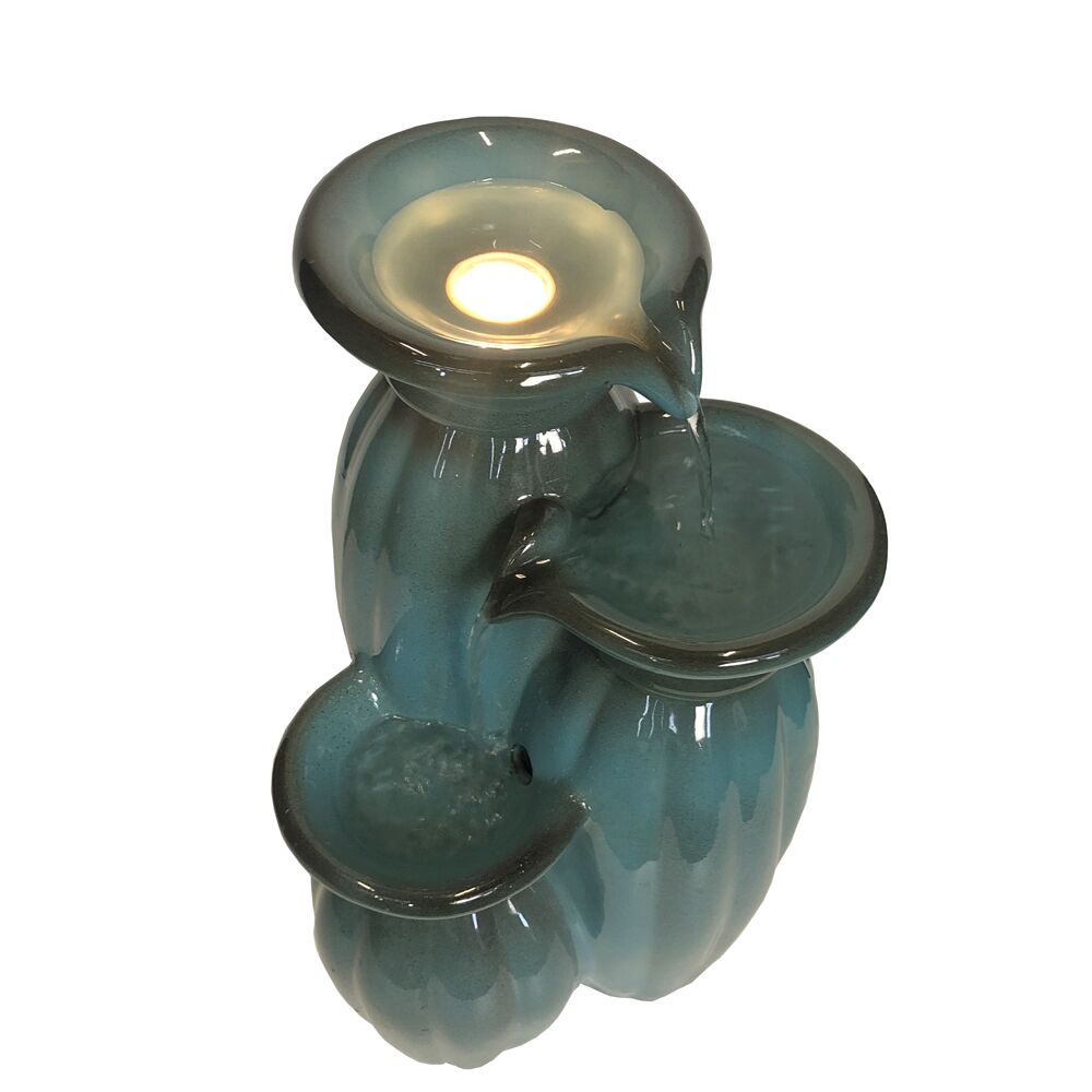 Triple Ceramic Vase Water Fountain Water Feature MZ12577BC - Image 3
