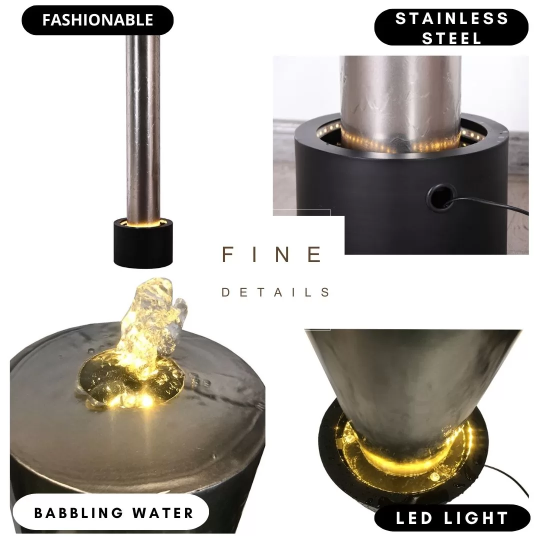 Stainless Steel Pillar Water Fountain Water Feature MCLST520 - Image 4
