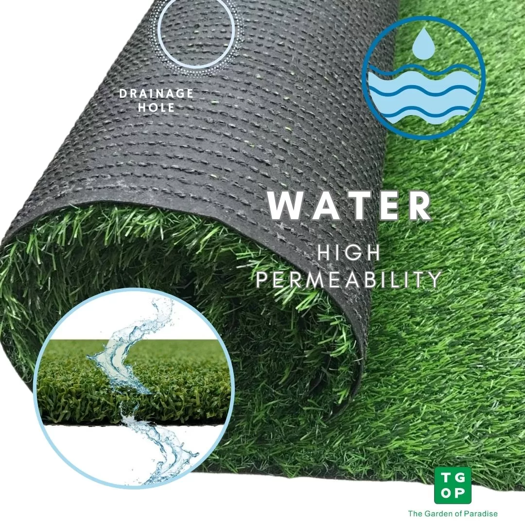 Budget -15mm Single Tone Artificial Grass Synthetic Turf Lawn Carpet - Image 3