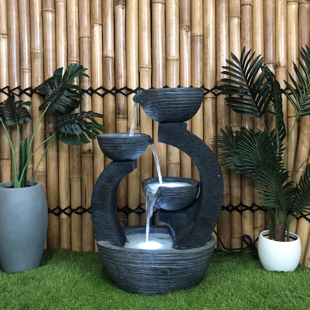 Triple Plates Water Feature Water Fountain DW197069 - Image 8