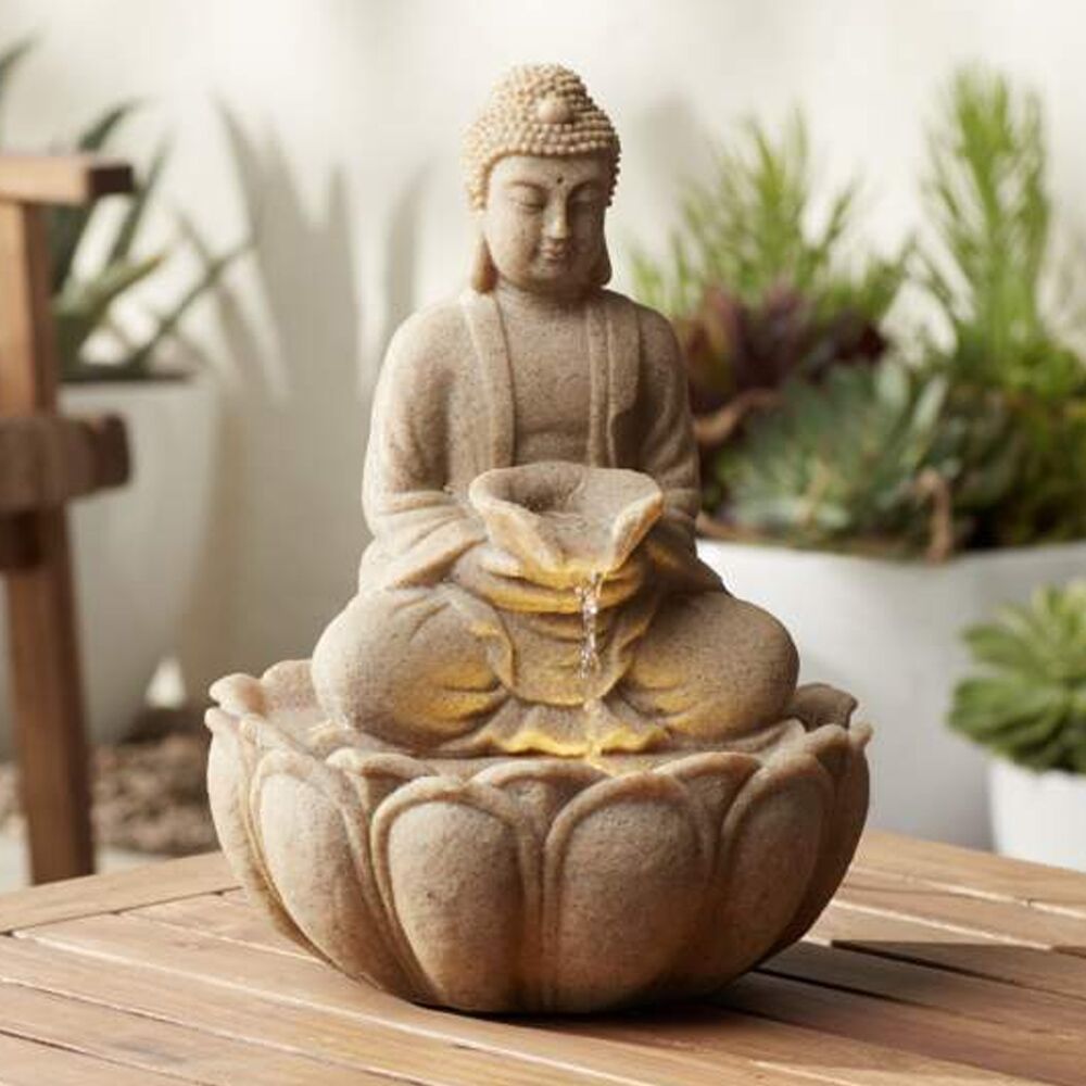 Table Top Buddha Water Feature Water Fountain DW47107-2 - Image 7