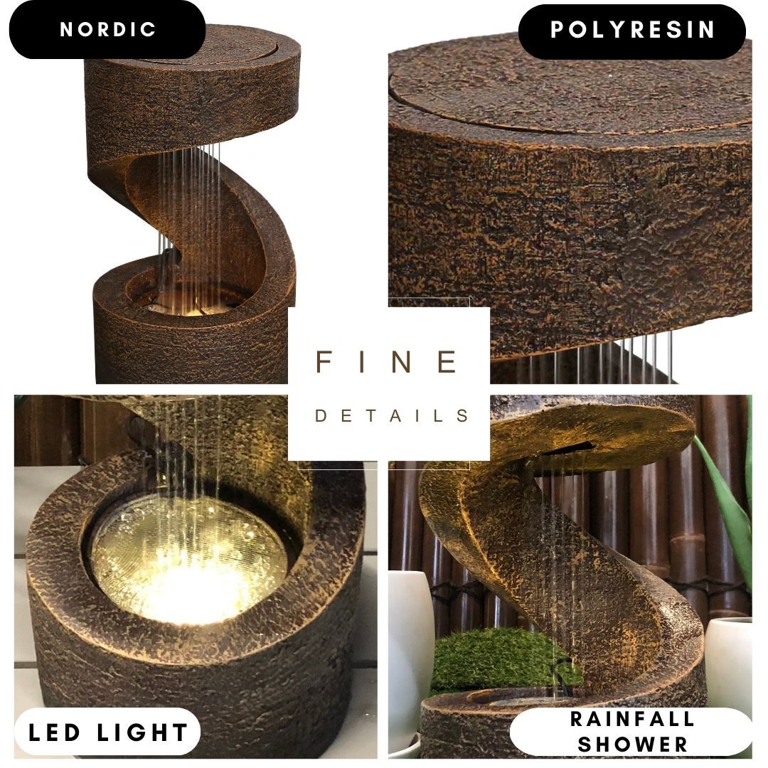 Table Top Winding Showers Water Feature Water Fountain DW185111 - Image 7