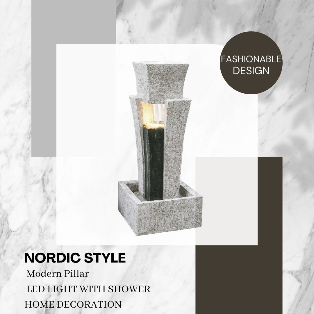 Modern Pillar with Shower Water Fountain Water Feature DW197012 - Image 4