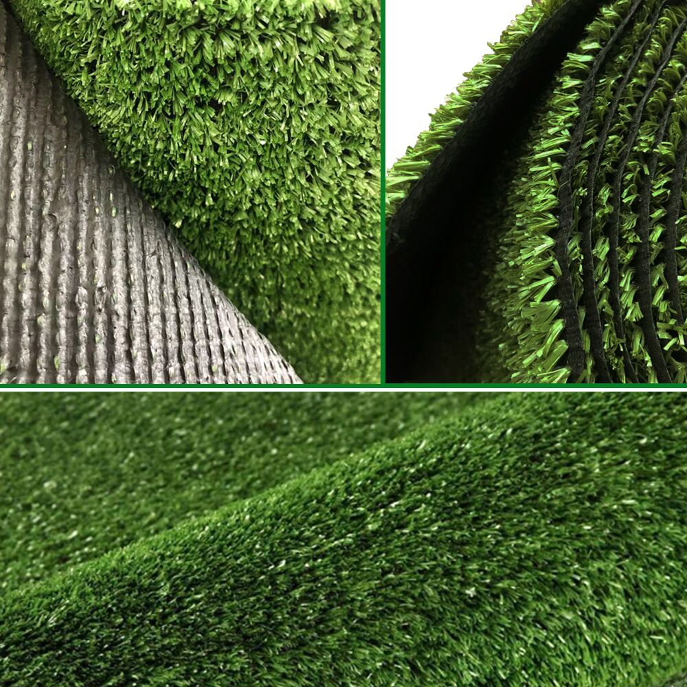 1m x 3m Budget-7mm 3SQM Artificial Grass Synthetic Turf Plastic Plant Fake Lawn Flooring - Image 5