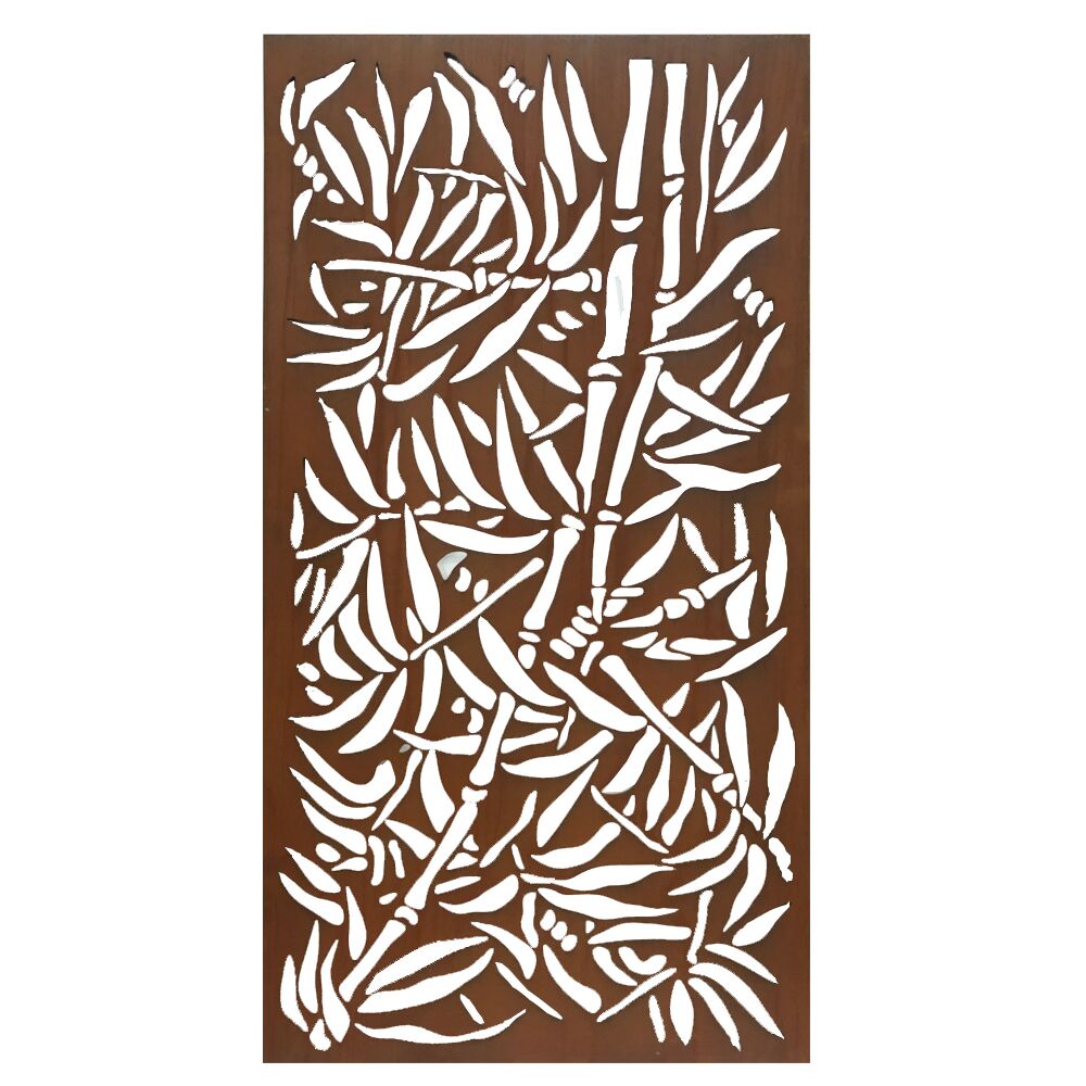 Corten Steel Screen Panel 90CM * 1.8M Bamboo