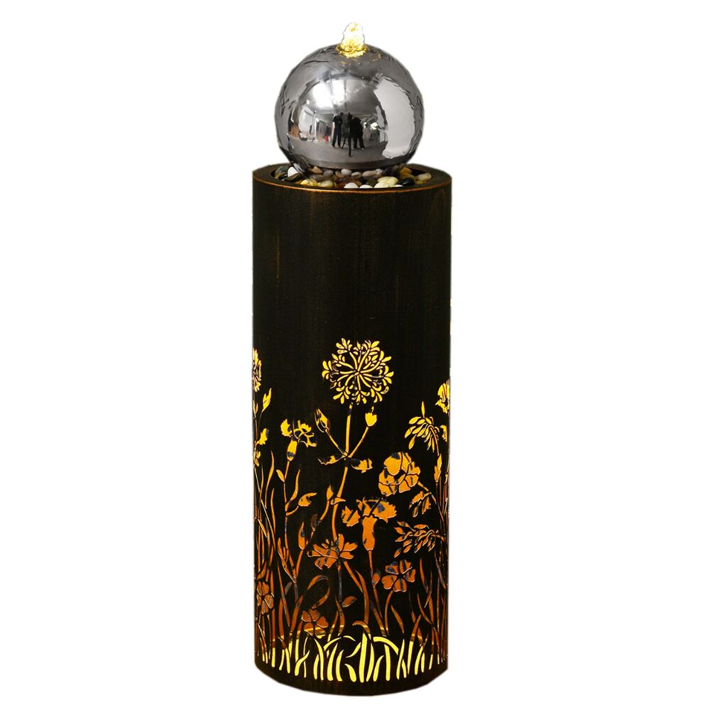 Blossom Orb Metal Water Feature Fountain MCLST681