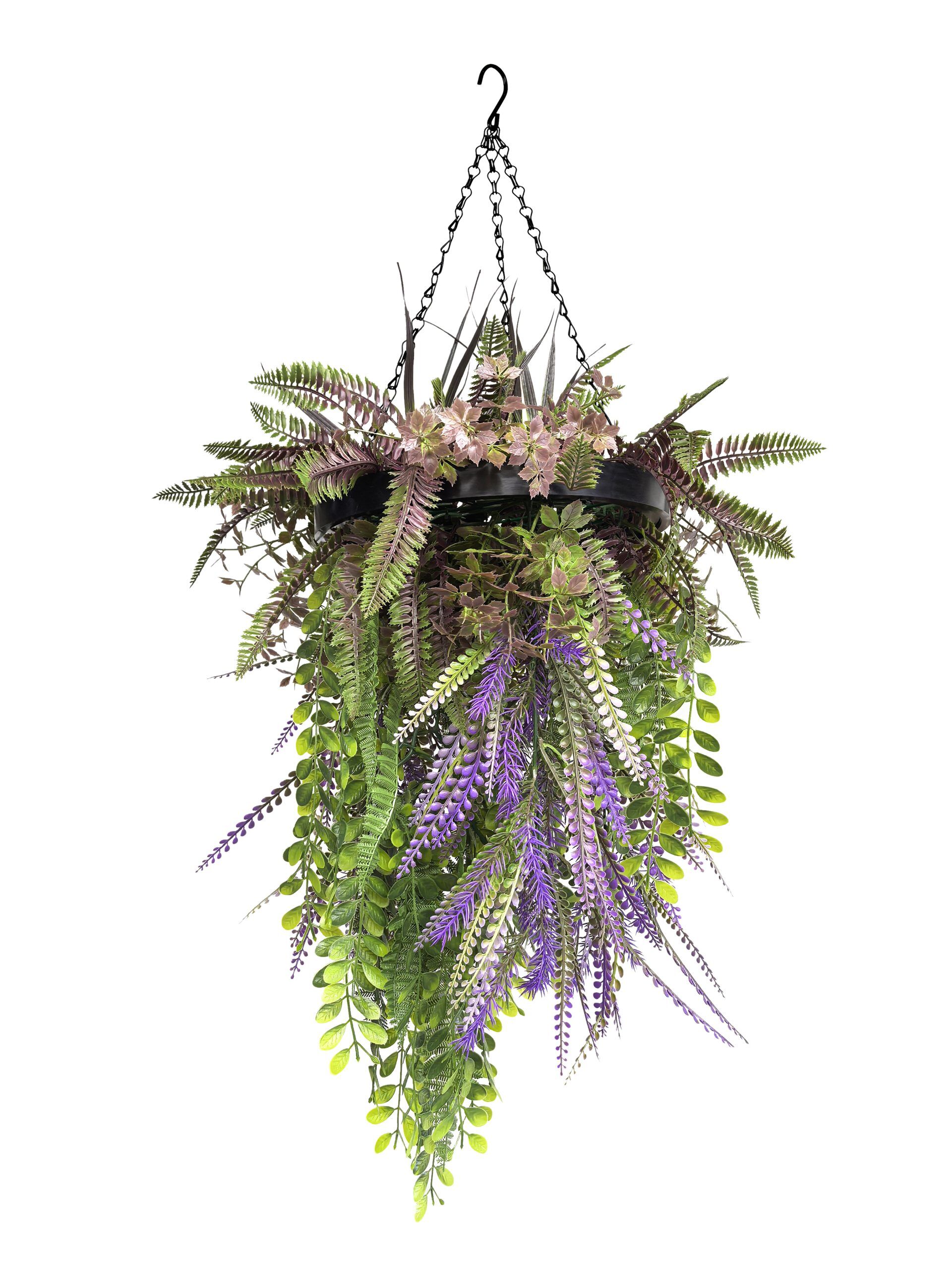 Cascade Purple Artificial Hanging Plants CCGC005