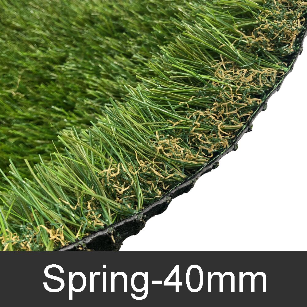 New Spring-40mm 4 Tone Artificial Grass Synthetic Turf Lawn - Image 2