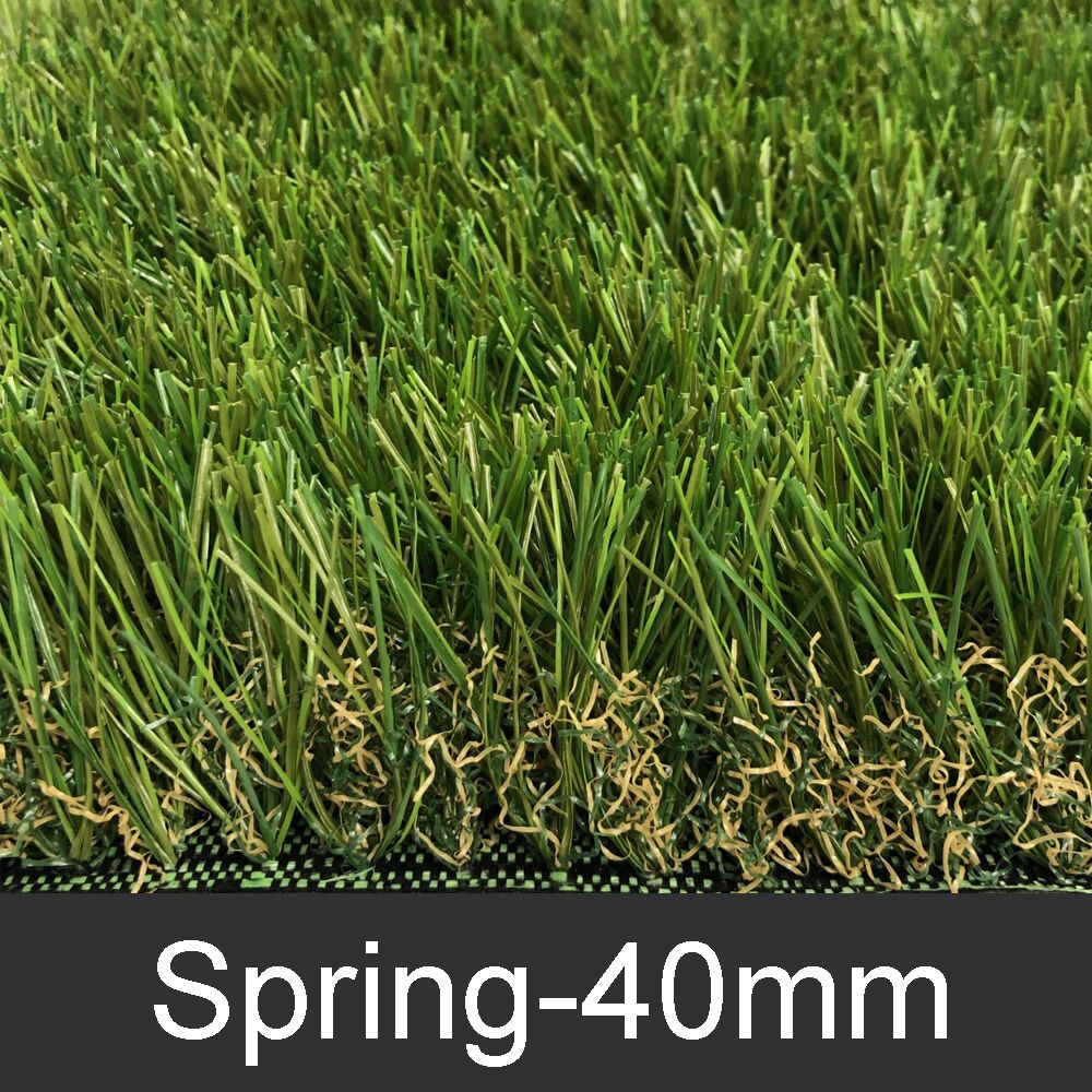 New Spring-40mm 4 Tone Artificial Grass Synthetic Turf Lawn - Image 3