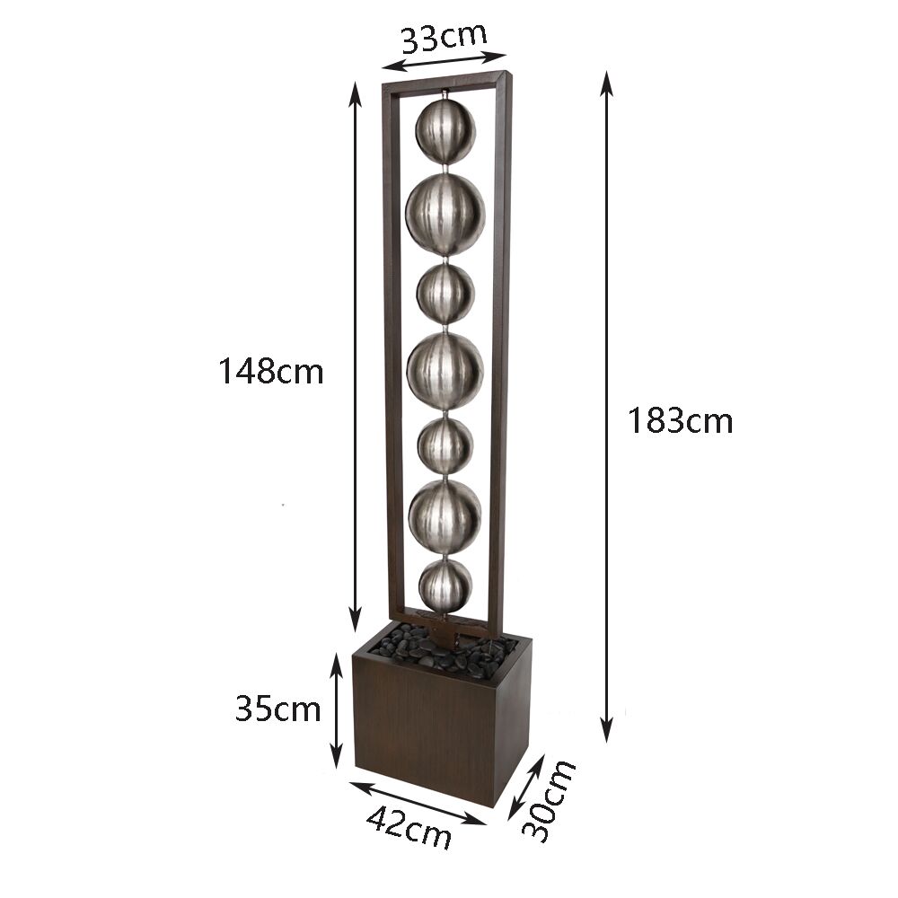 Stainless Steel Ball Water Feature Water Fountain MCLST323 - Image 9