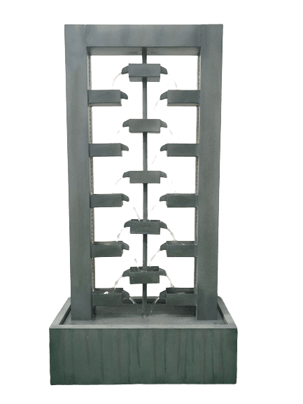 LED Modern Cascade Grey Water Feature Water Fountain MCLST385 - Image 9