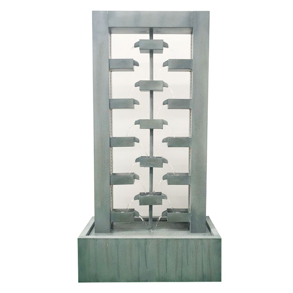 LED Modern Cascade Grey Water Feature Water Fountain MCLST385