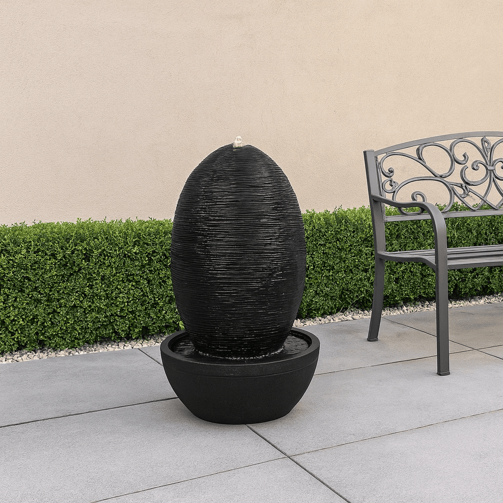 DW247090 Obsidian Egg Water Feature Fountain - Image 2