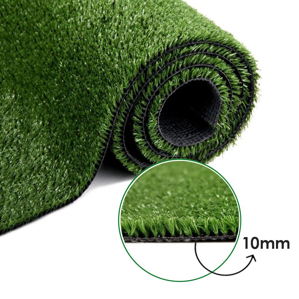 1m x 10m 10SQM Budget-10mm Artificial Grass Synthetic Turf Fake Lawn - Image 2