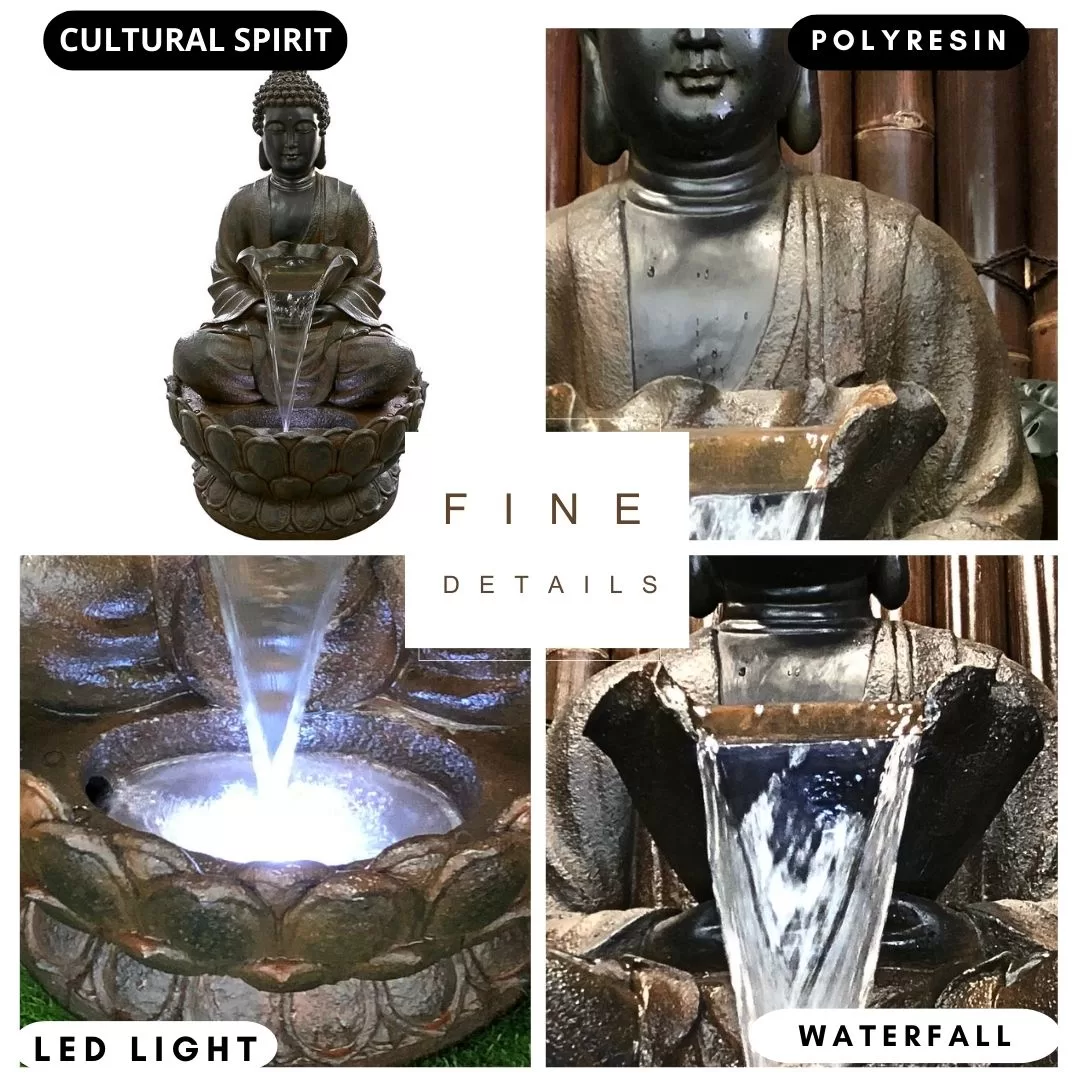 Buddha Water Feature Fountain DW184001 - Image 6