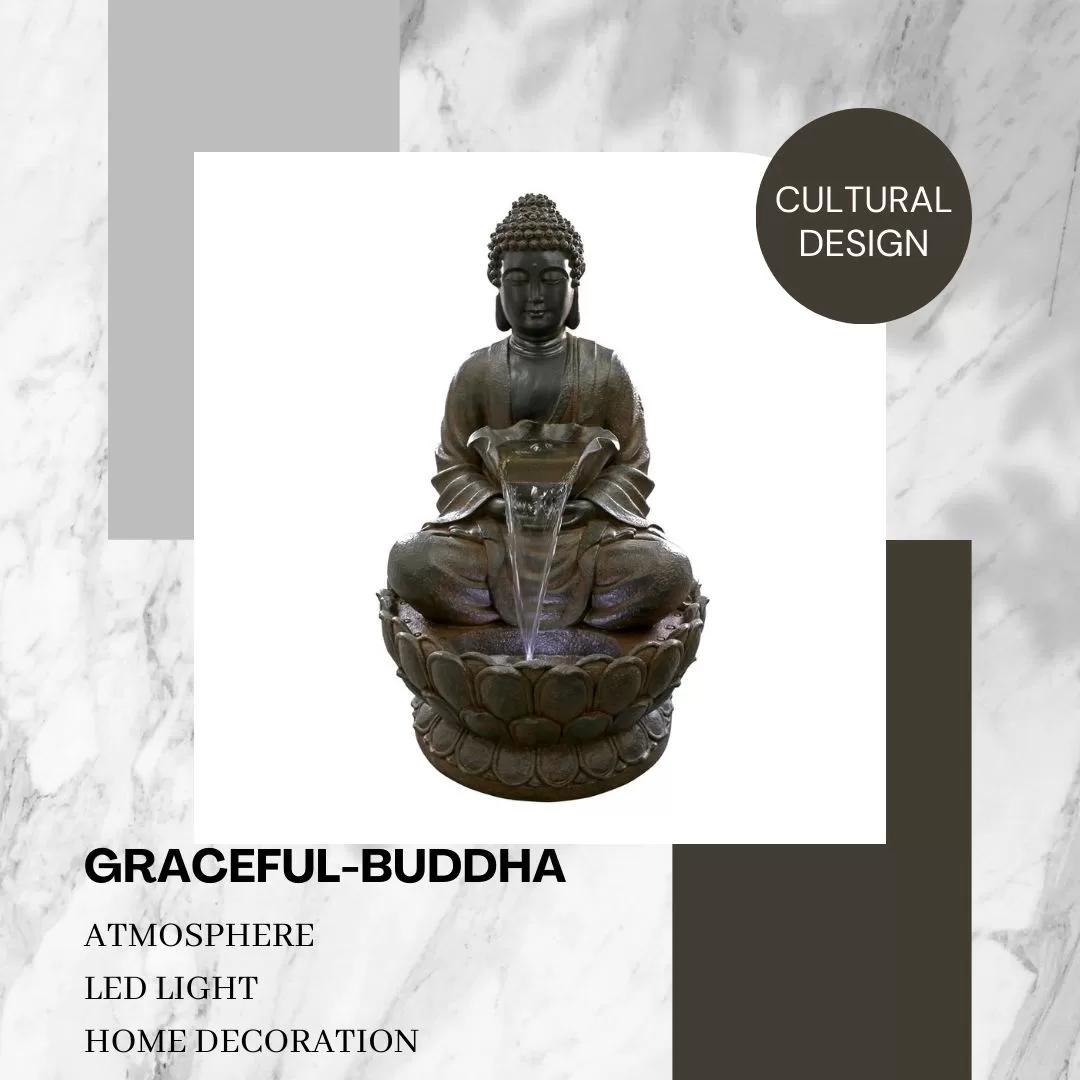 Buddha Water Feature Fountain DW184001 - Image 3