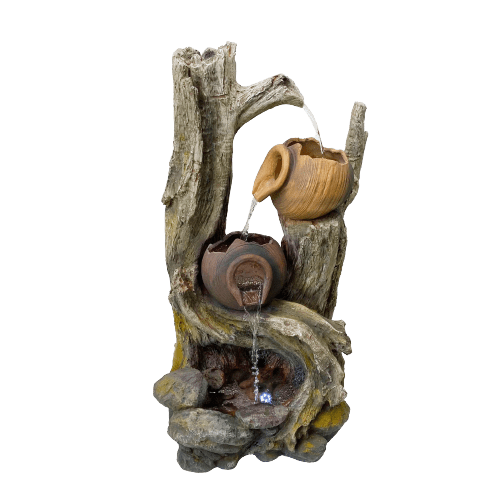Tree Trunk With Pots Water Fountain Water Feature DW23012