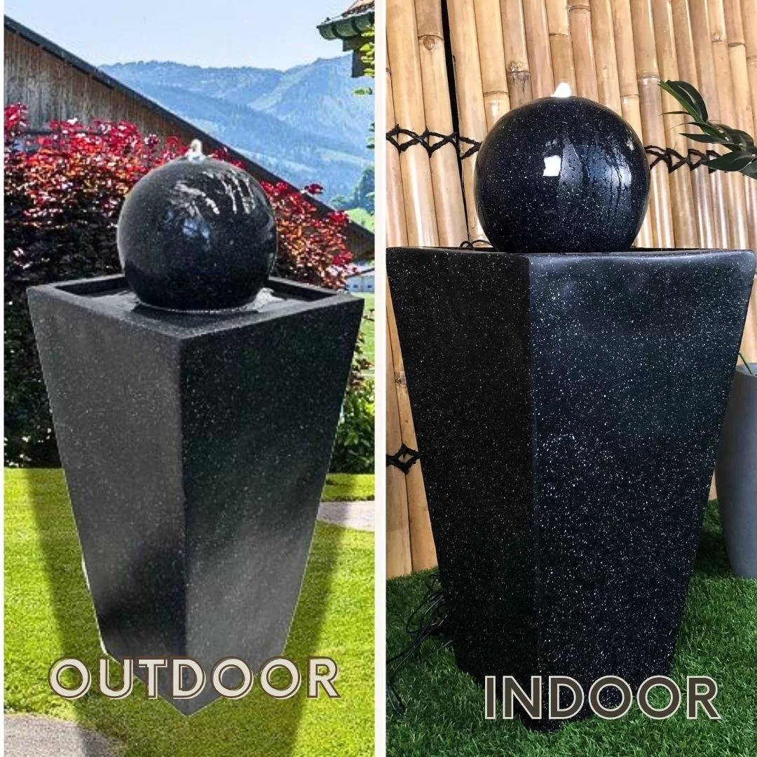 Ball and Column Solar Water Feature Water Fountain F801G - Image 4