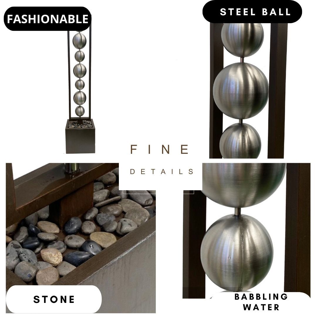 Stainless Steel Ball Water Feature Water Fountain MCLST323 - Image 5