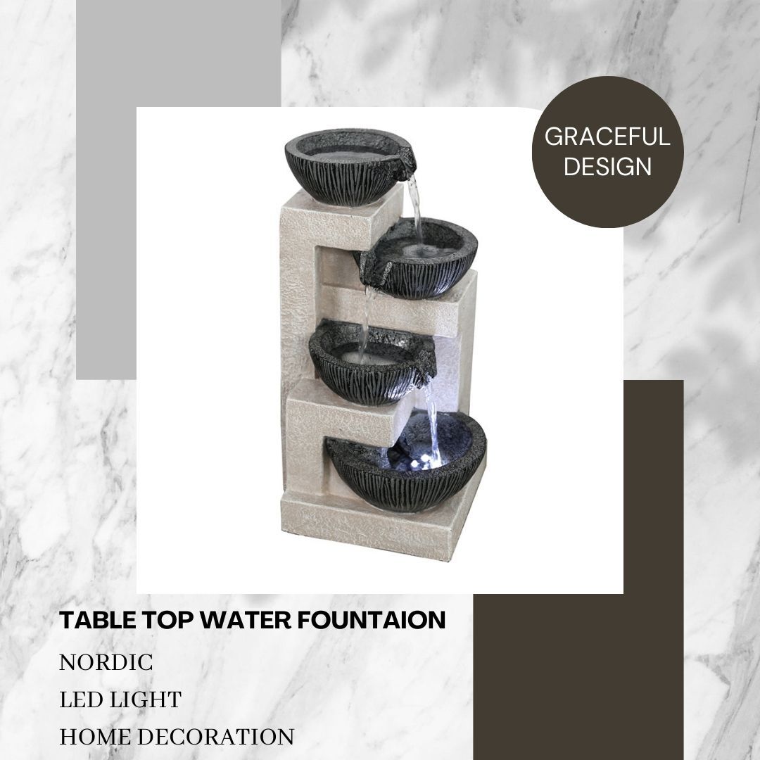 Table Top Multi Drop Water Feature Water Fountain DW196107 - Image 3
