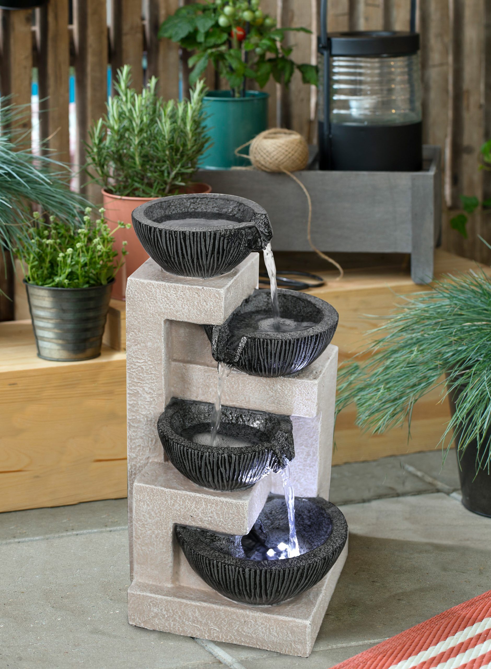 Table Top Multi Drop Water Feature Water Fountain DW196107 - Image 9