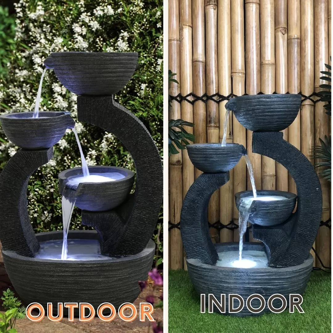 Triple Plates Water Feature Water Fountain DW197069 - Image 7