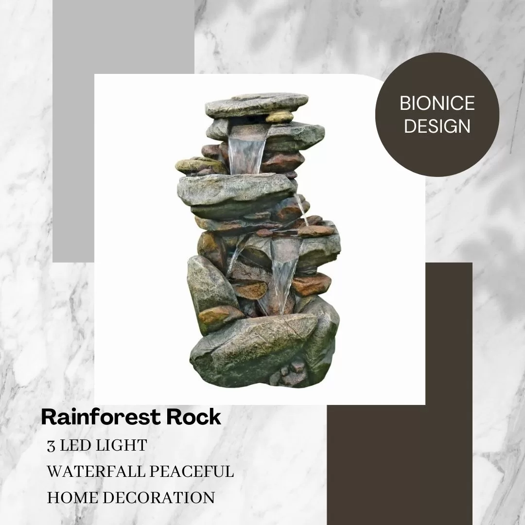 Rainforest Rock Water Feature Water Fountain DW08005 - Image 3