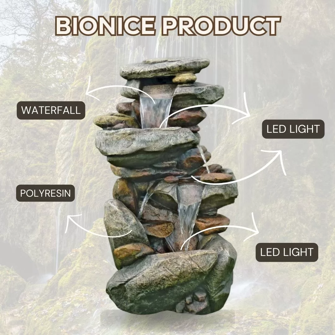 Rainforest Rock Water Feature Water Fountain DW08005 - Image 2