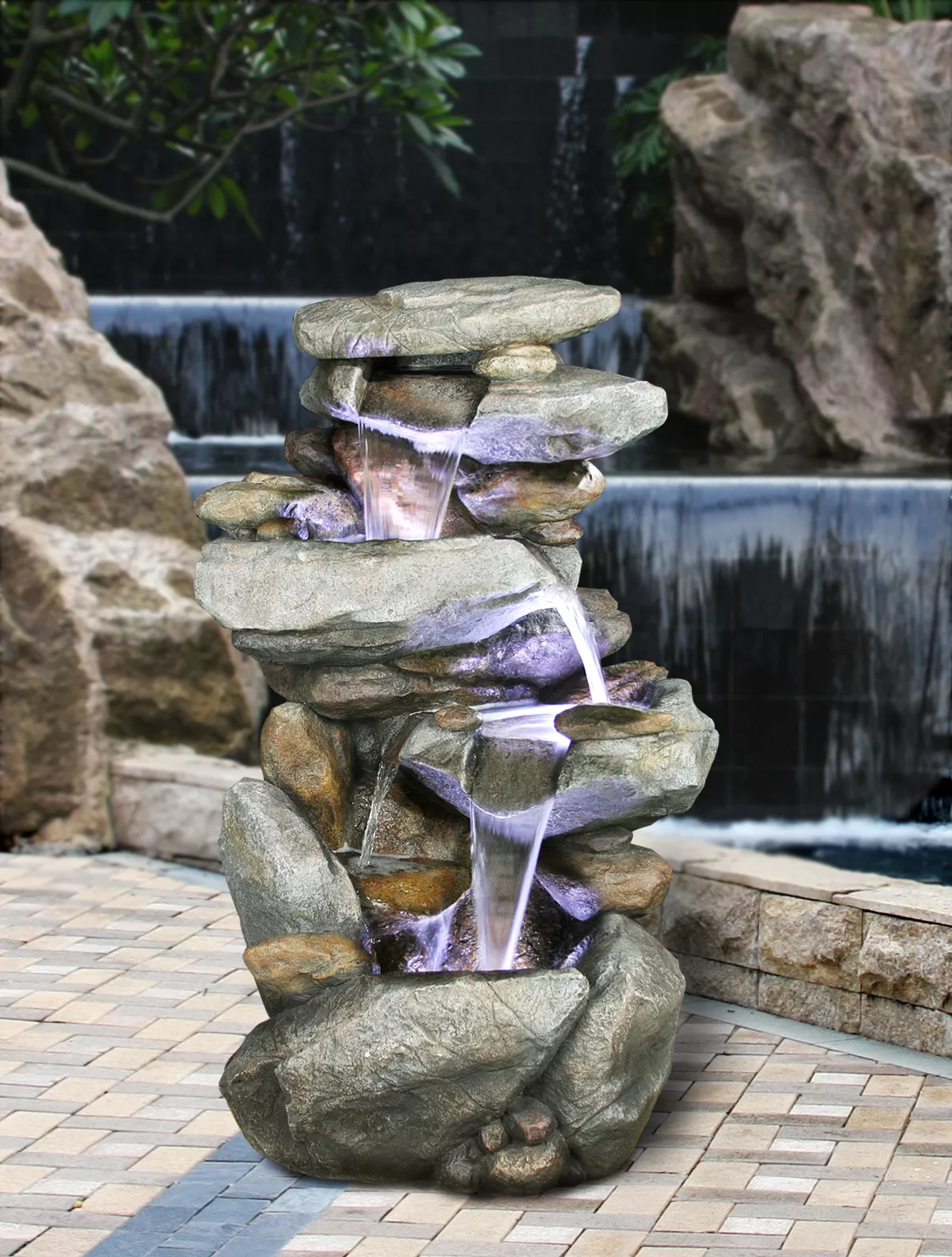 Rainforest Rock Water Feature Water Fountain DW08005 - Image 8