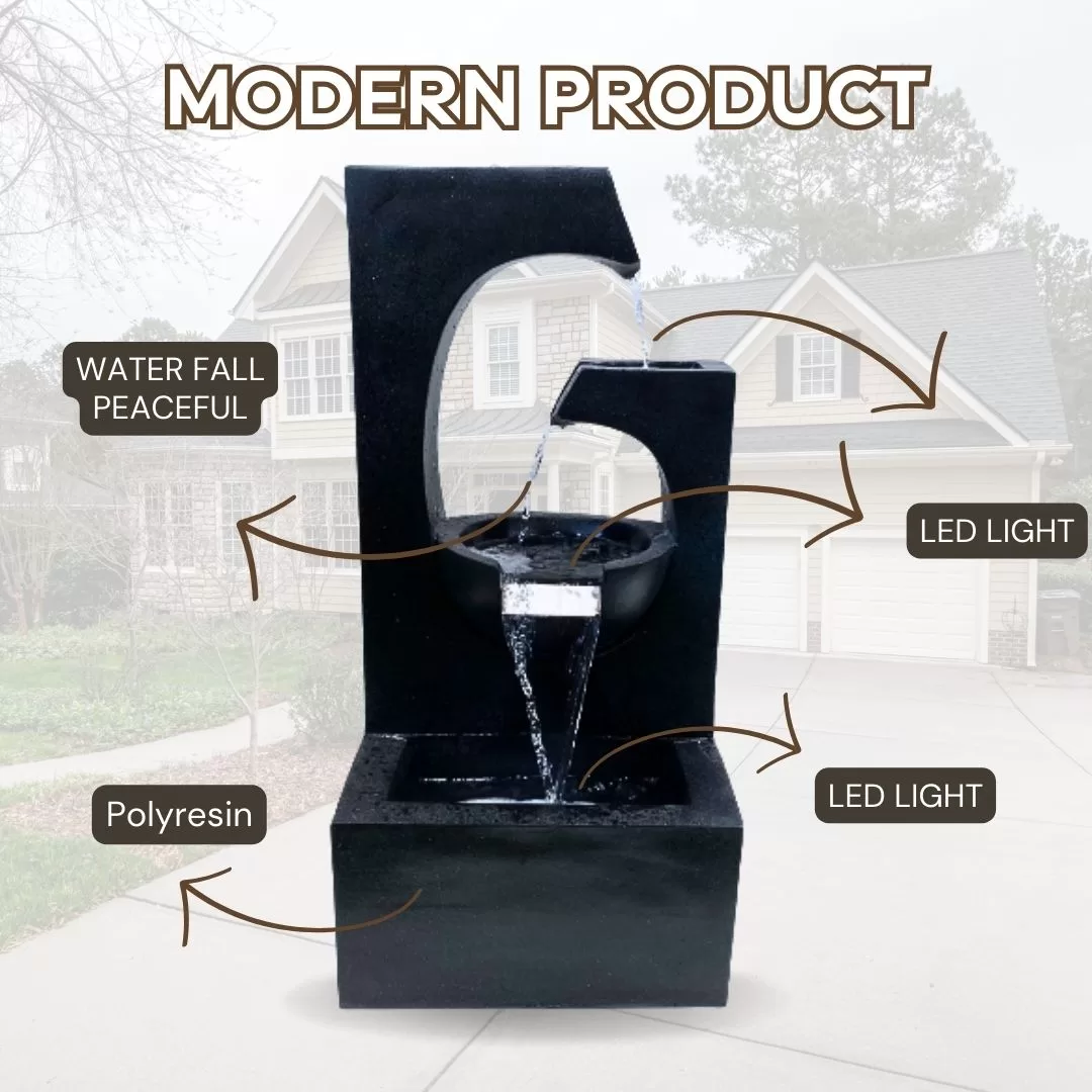 Triple Drops Water Feature Water Fountain DW197004 - Image 2