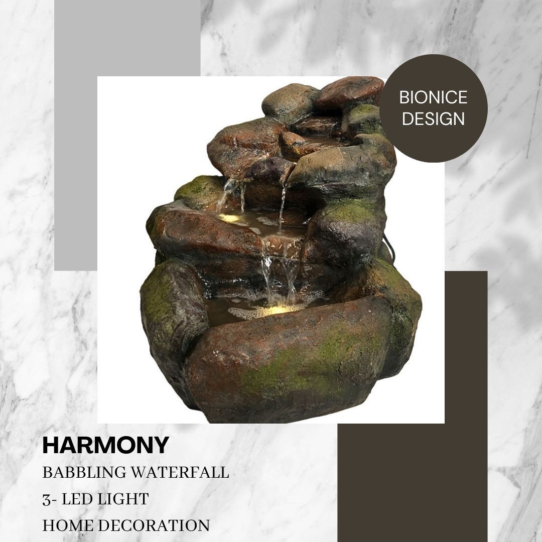 Cascade Rock Water Feature Fountain DW196052 - Image 3