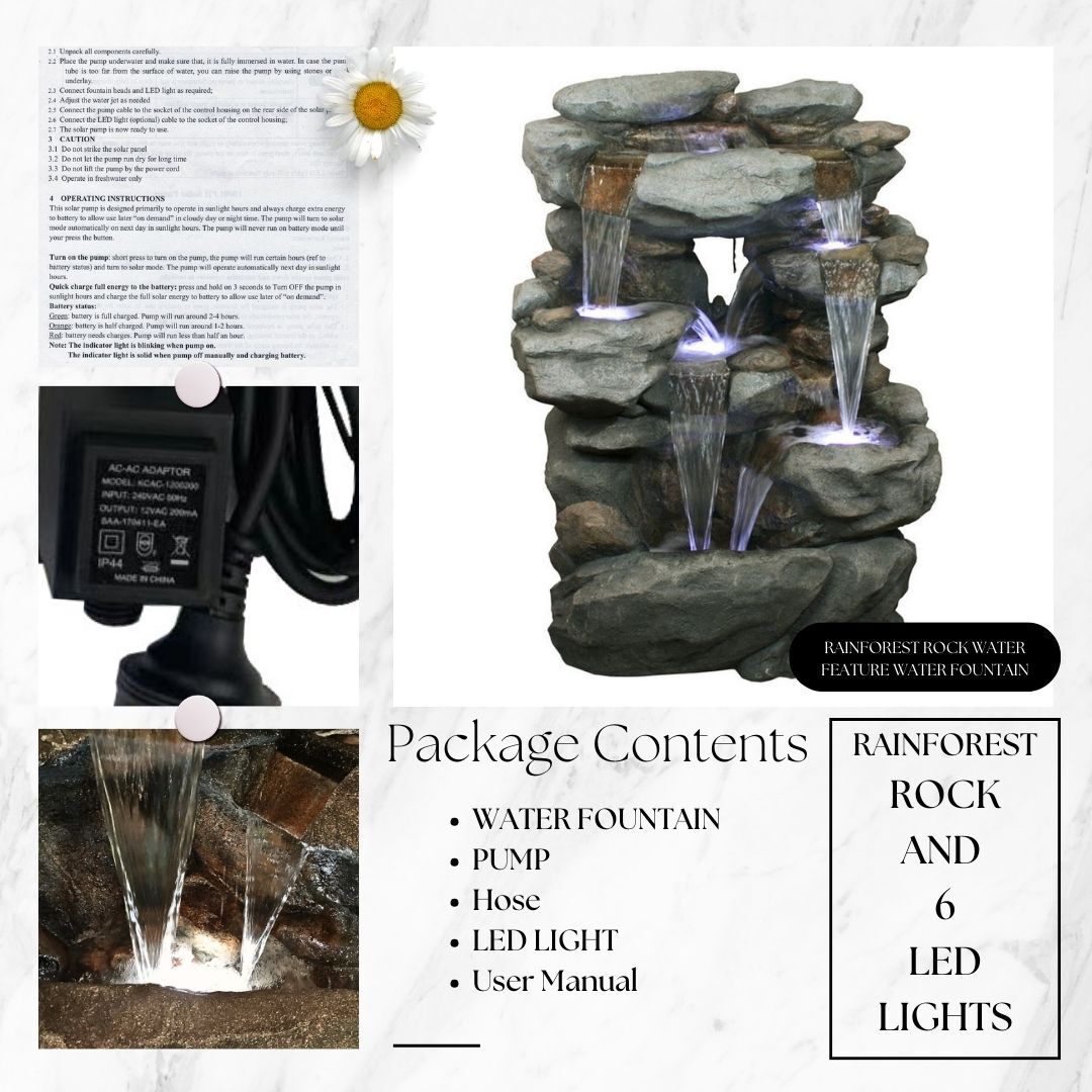 Large Rockery Water Fountain Water Feature DW34037 - Image 8