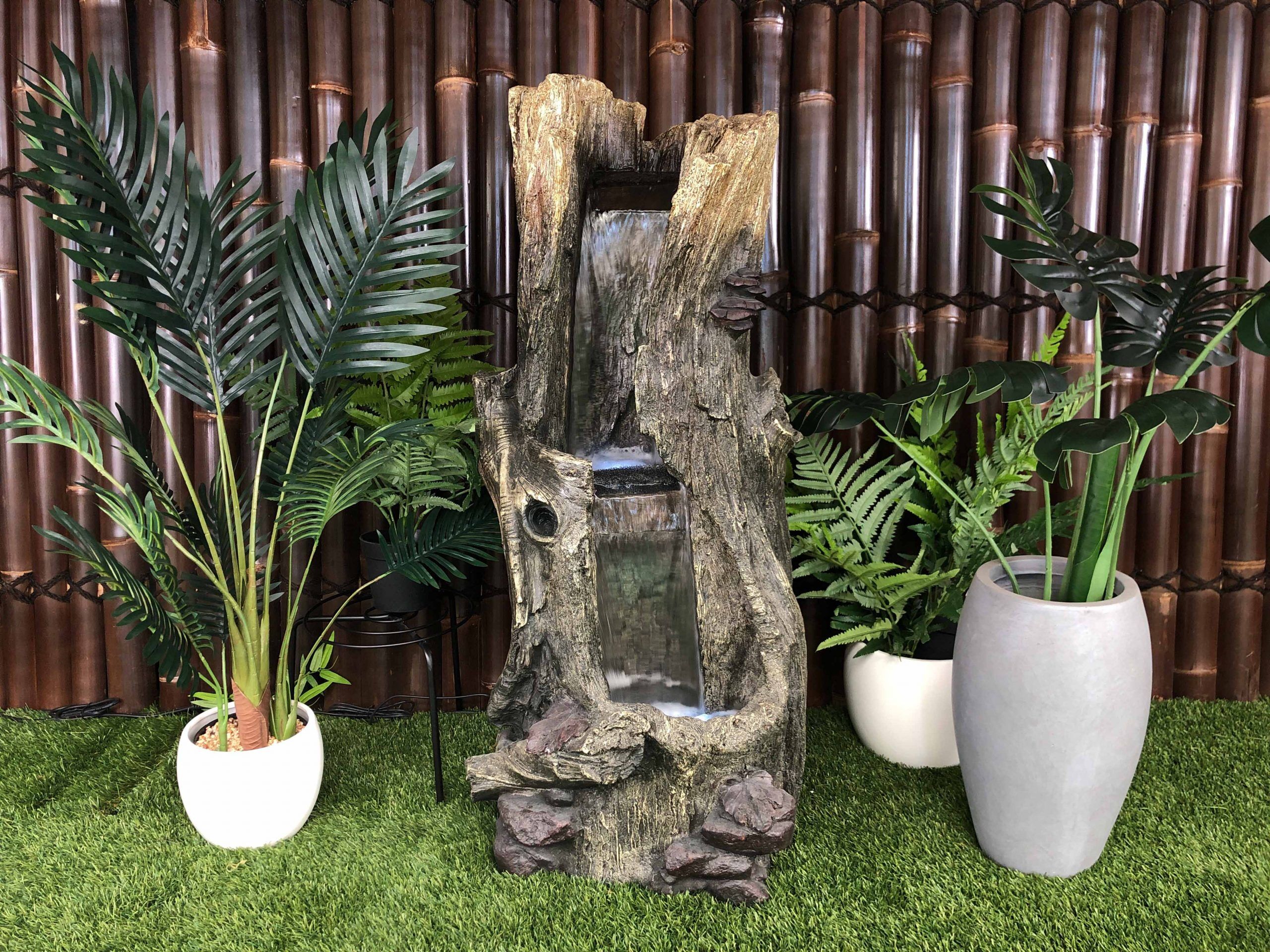 Tree Trunk Log Water Feature-1