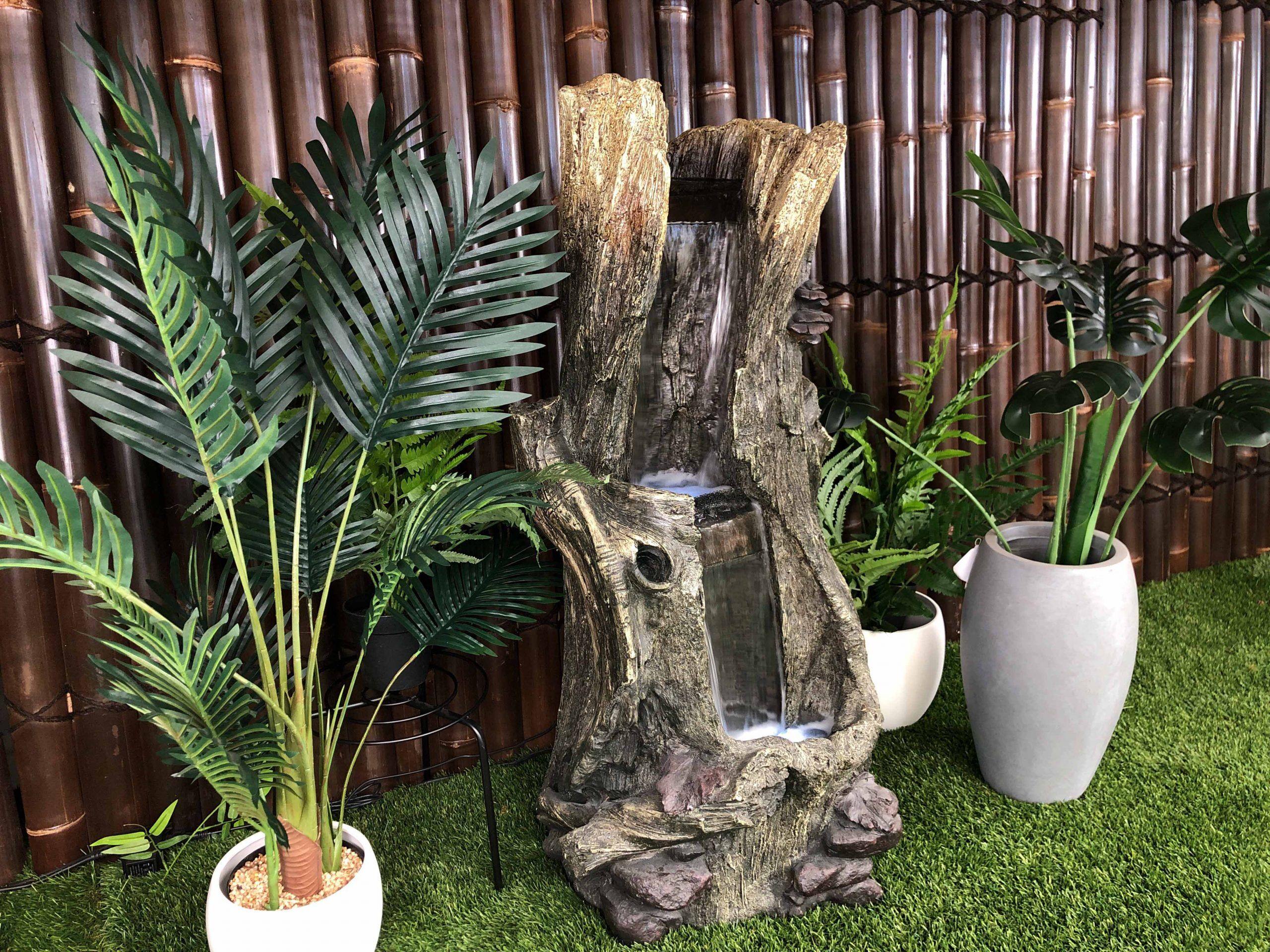 Tree Trunk Log Water Feature-2