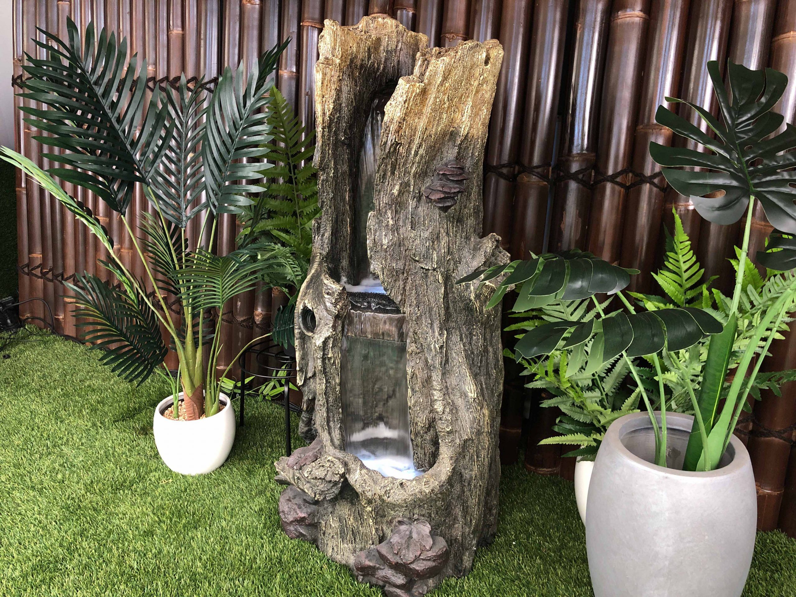Tree Trunk Log Water Feature-3