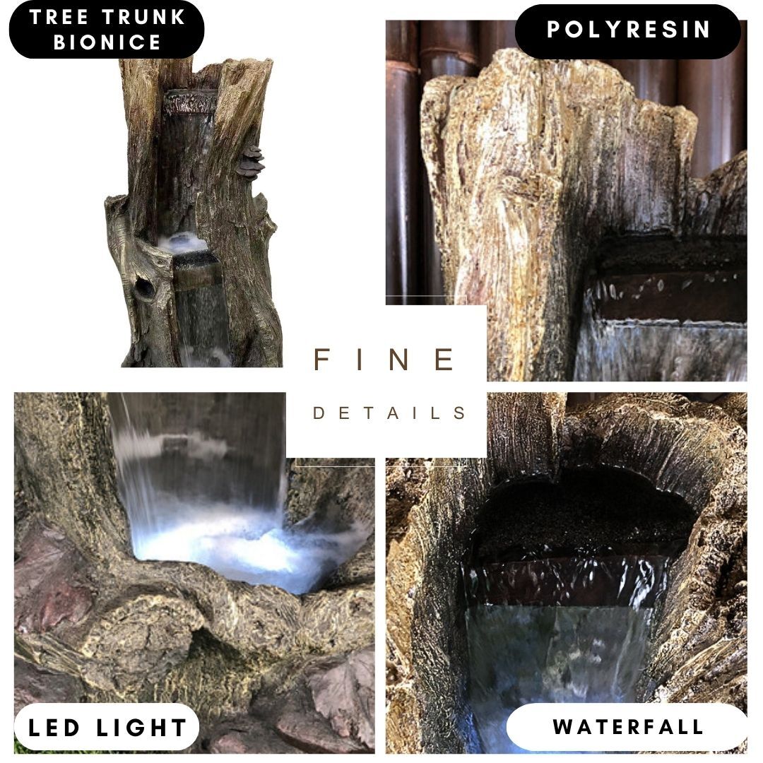 Tree Trunk Log Water Fountain Water Feature DW96030 - Image 20