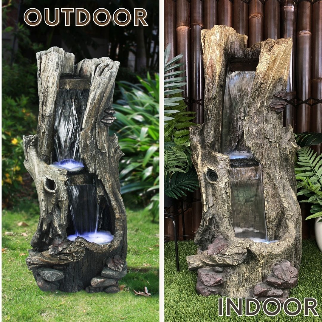 Tree Trunk Log Water Fountain Water Feature DW96030 - Image 21