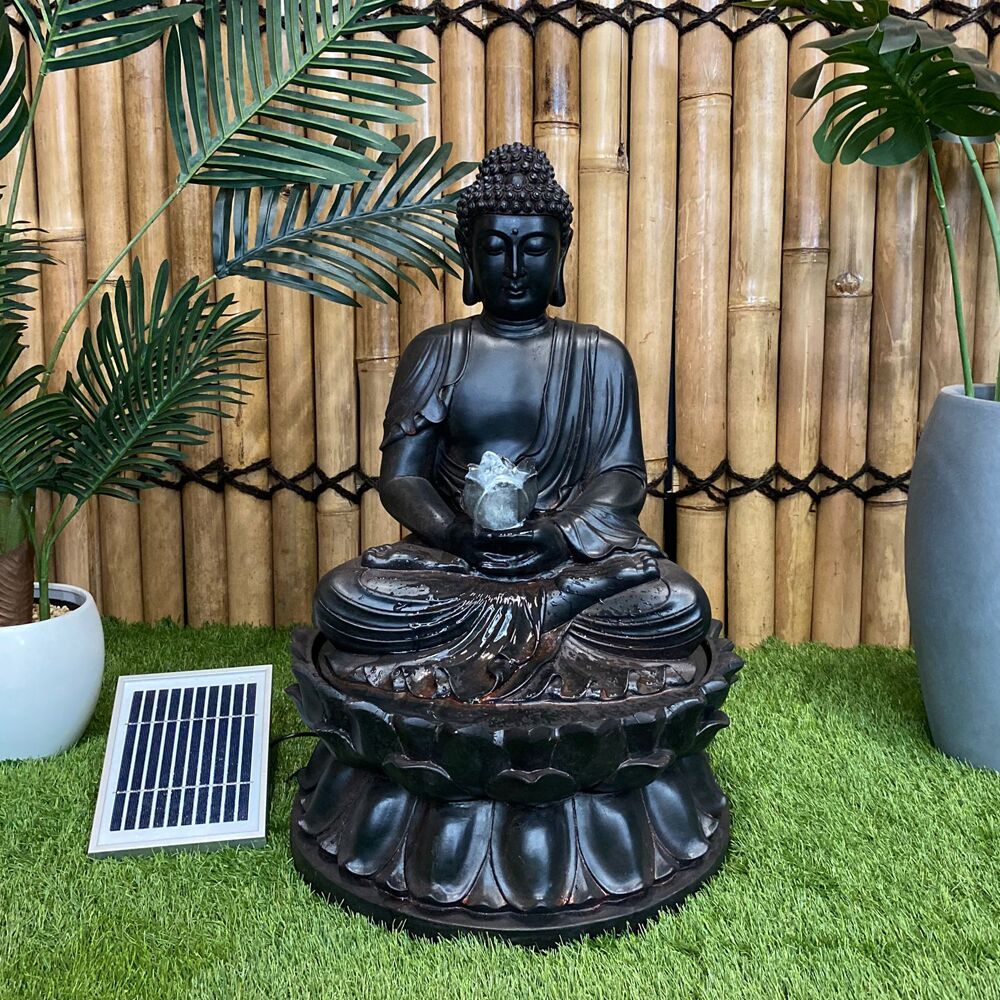 Solar Buddha Water Feature